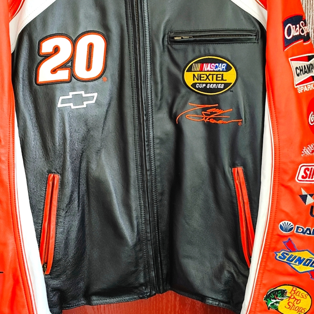 Unisex Wilson's Leather Tony Stewart Jacket, Size Men's XL
